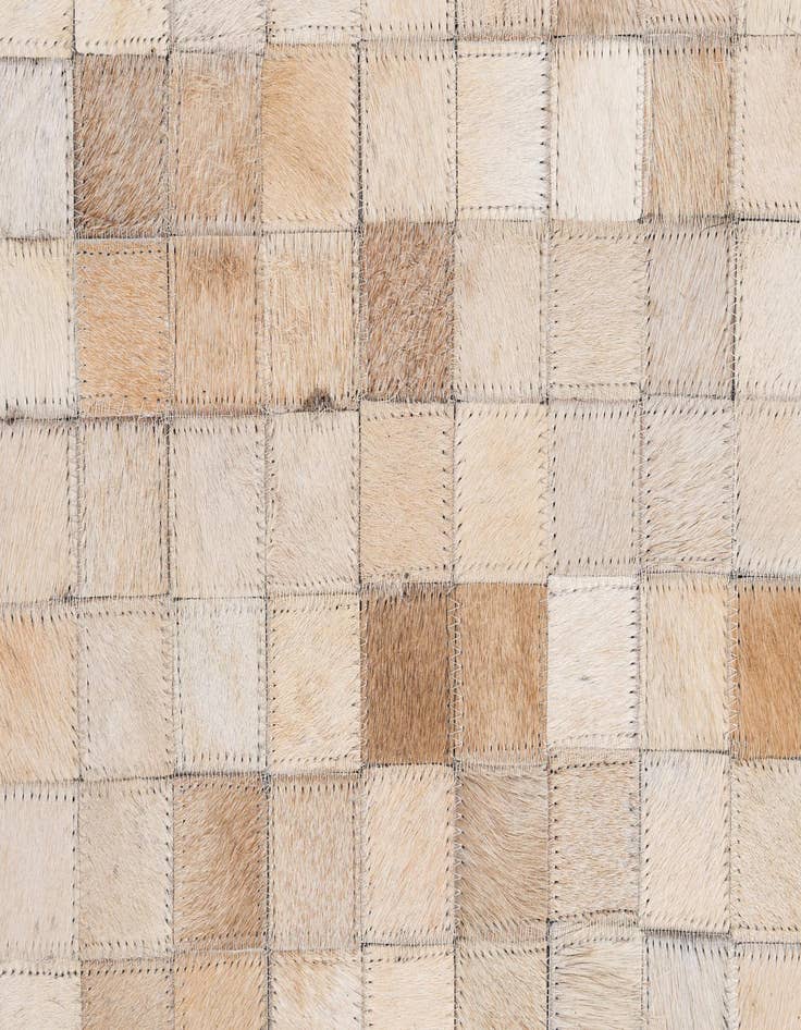 Detail image of 5' 1 x 8' 1 Cowhide - Patchwork Rug