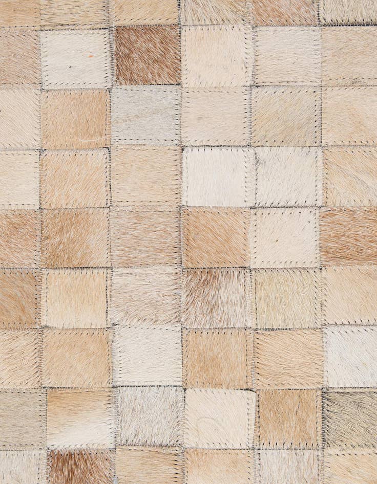Detail image of 5' 2 x 8' 2 Cowhide - Patchwork Rug