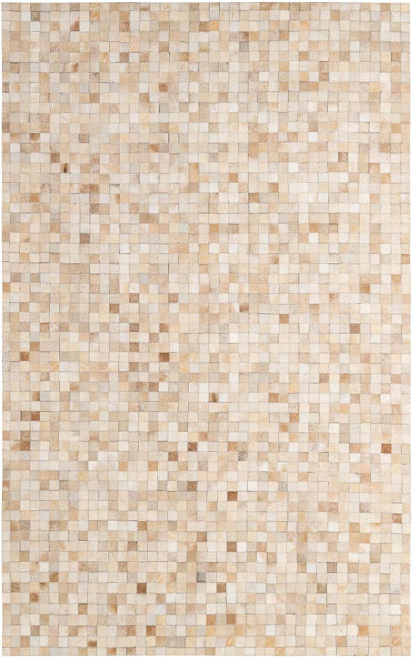 Detail image of 5' 2 x 8' 2 Cowhide - Patchwork Rug