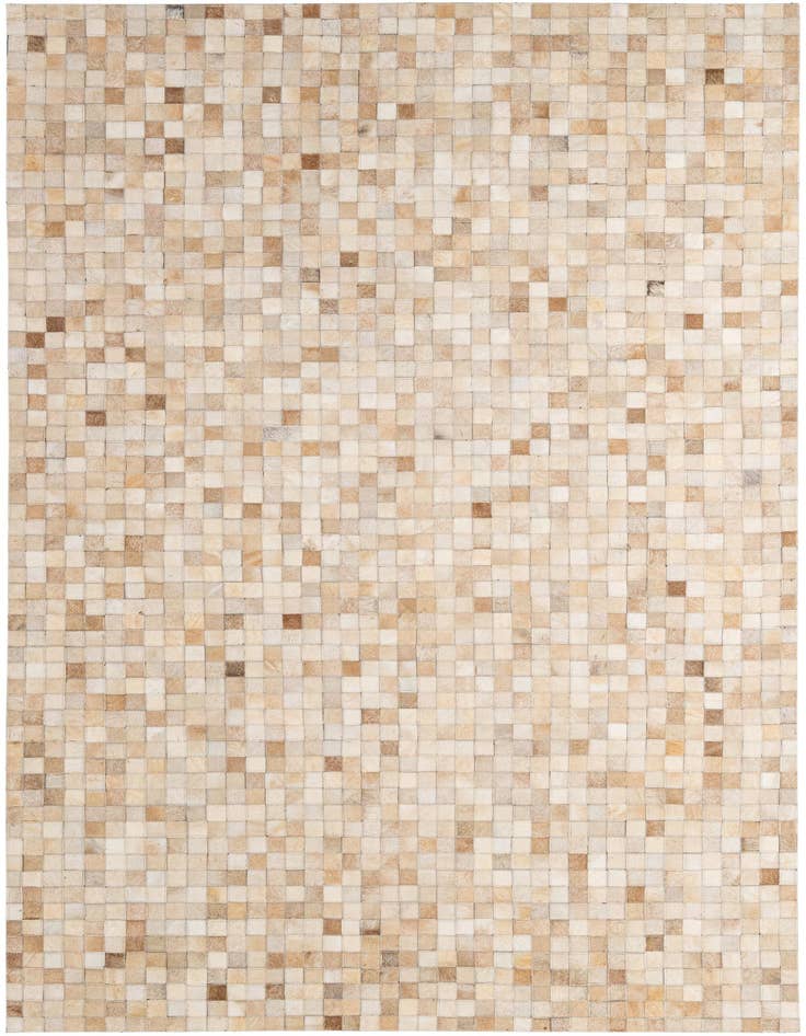 Detail image of 5' 1 x 7' 10 Cowhide - Patchwork Rug