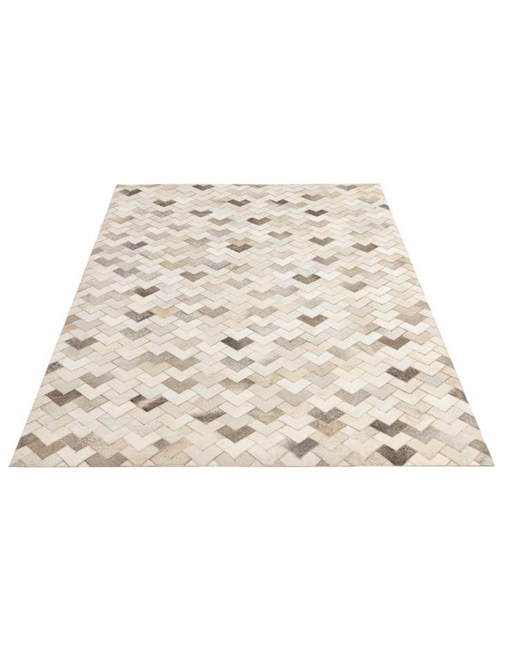 Detail image of 5' 2 x 7' 11 Cowhide - Patchwork Rug