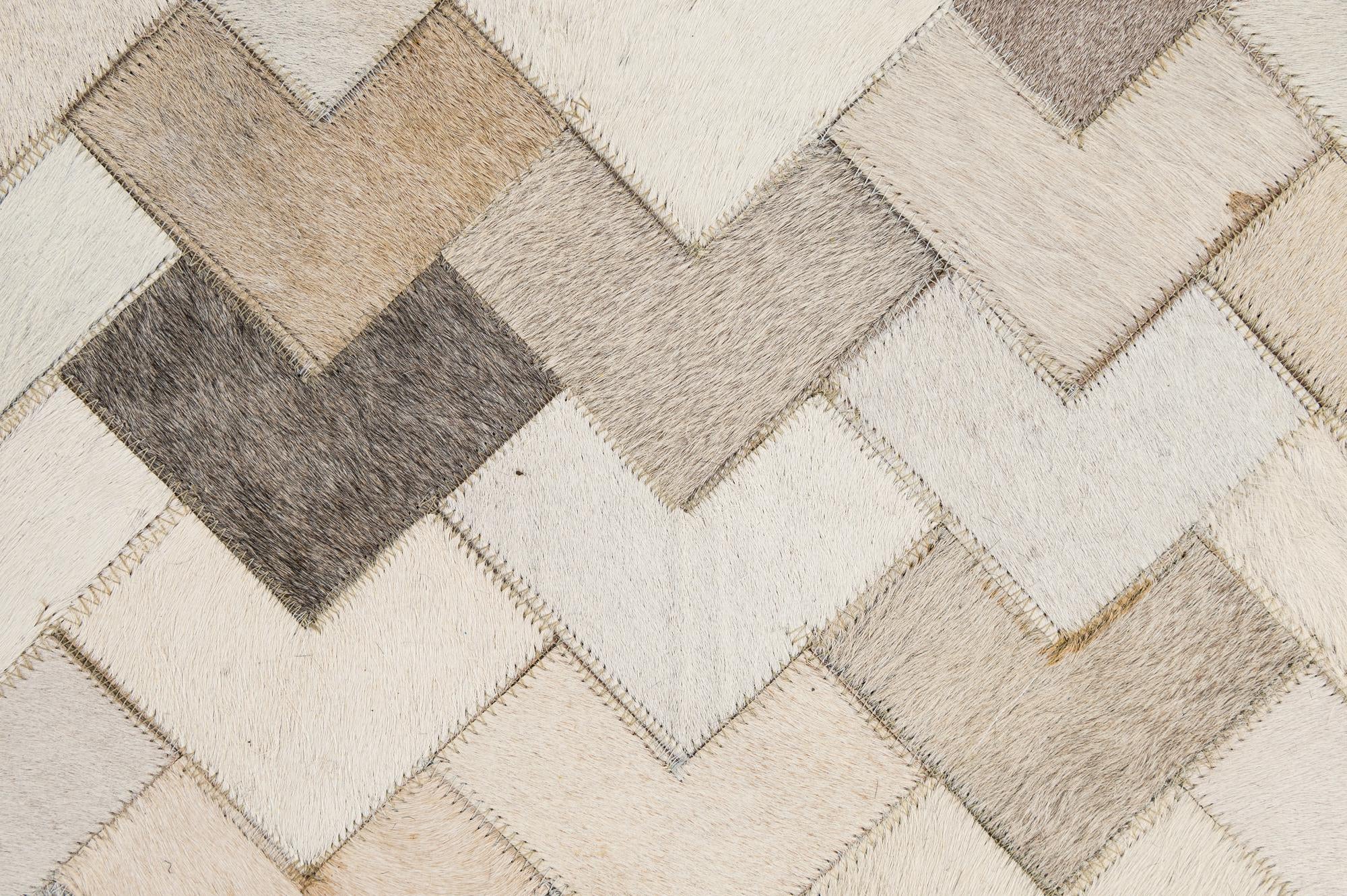 5' 2 x 7' 11 Cowhide - Patchwork Rug