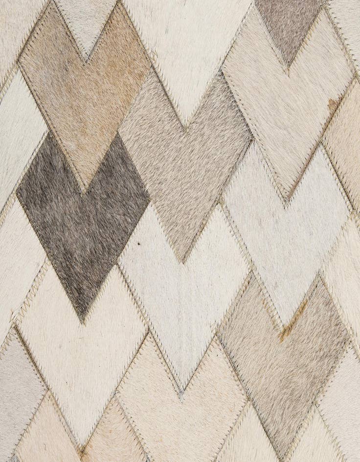 Detail image of 5' 2 x 7' 11 Cowhide - Patchwork Rug