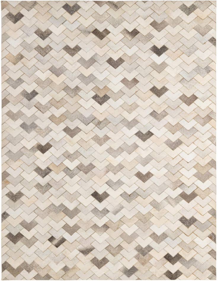 Detail image of 5' 2 x 7' 11 Cowhide - Patchwork Rug