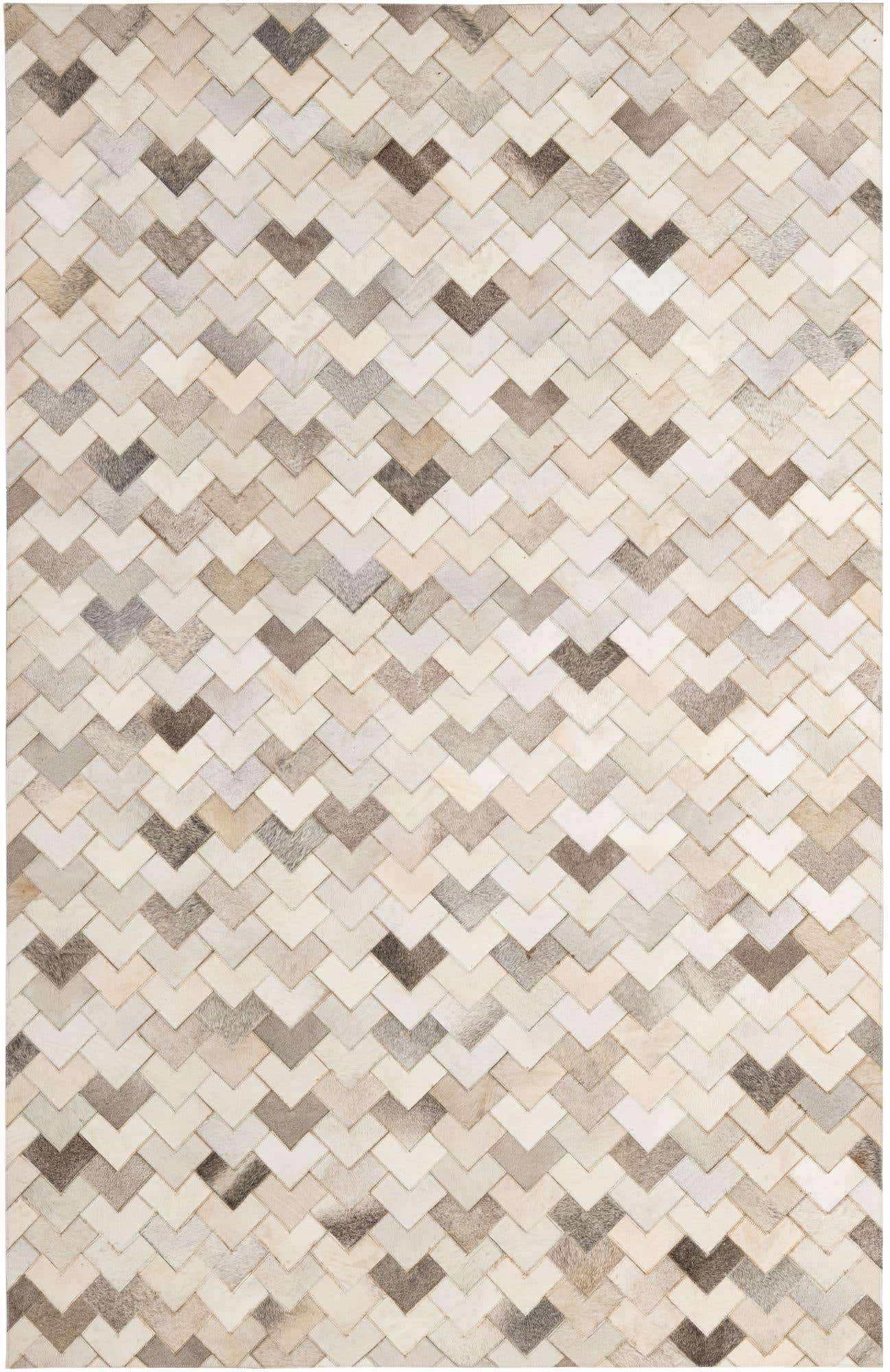 5' 2 x 7' 11 Cowhide - Patchwork Rug