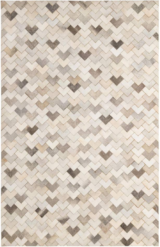 Detail image of 5' 2 x 7' 11 Cowhide - Patchwork Rug