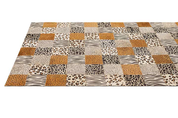 4' 1 x 5' 11 Cowhide - Patchwork Rug