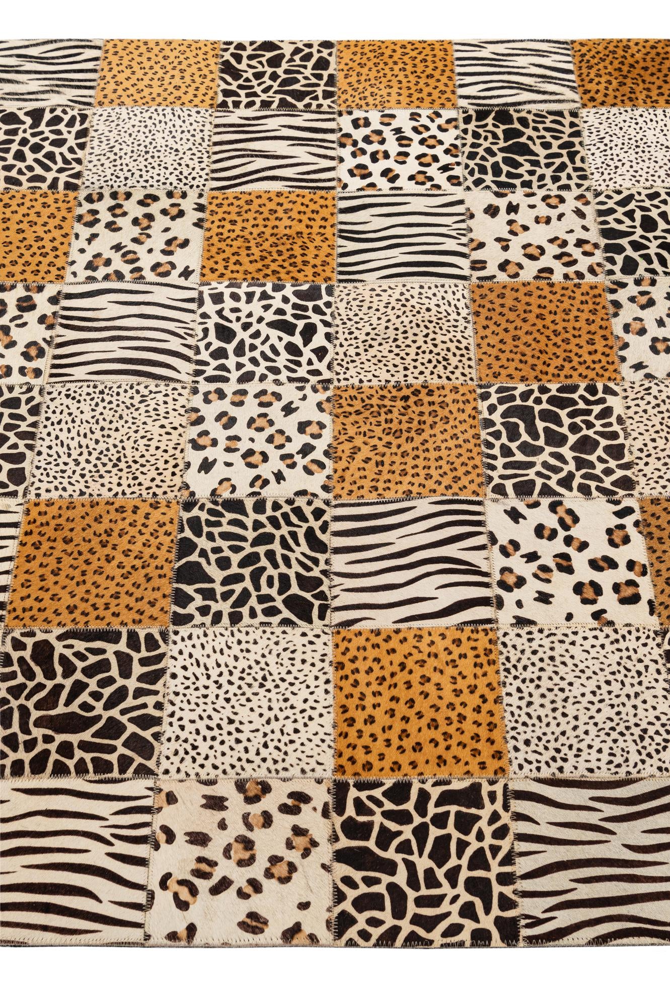 4' 1 x 5' 11 Cowhide - Patchwork Rug