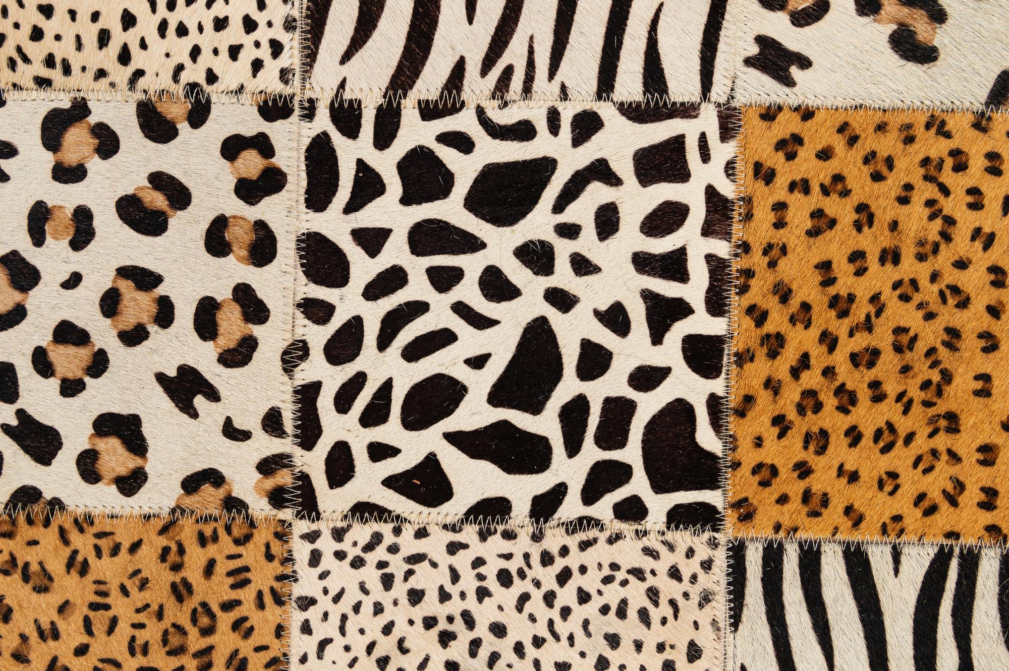 4' 1 x 5' 11 Cowhide - Patchwork Rug