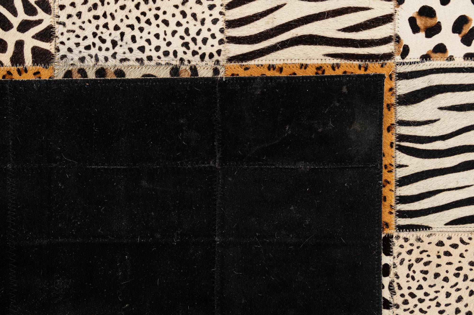 4' 1 x 5' 11 Cowhide - Patchwork Rug