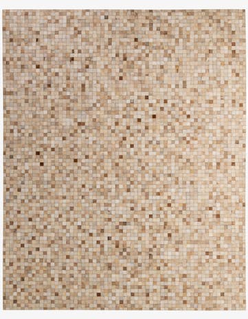 8' 1 x 10' Cowhide - Patchwork Rug