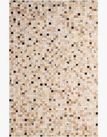 5' 2 x 7' 10 Cowhide - Patchwork Rug