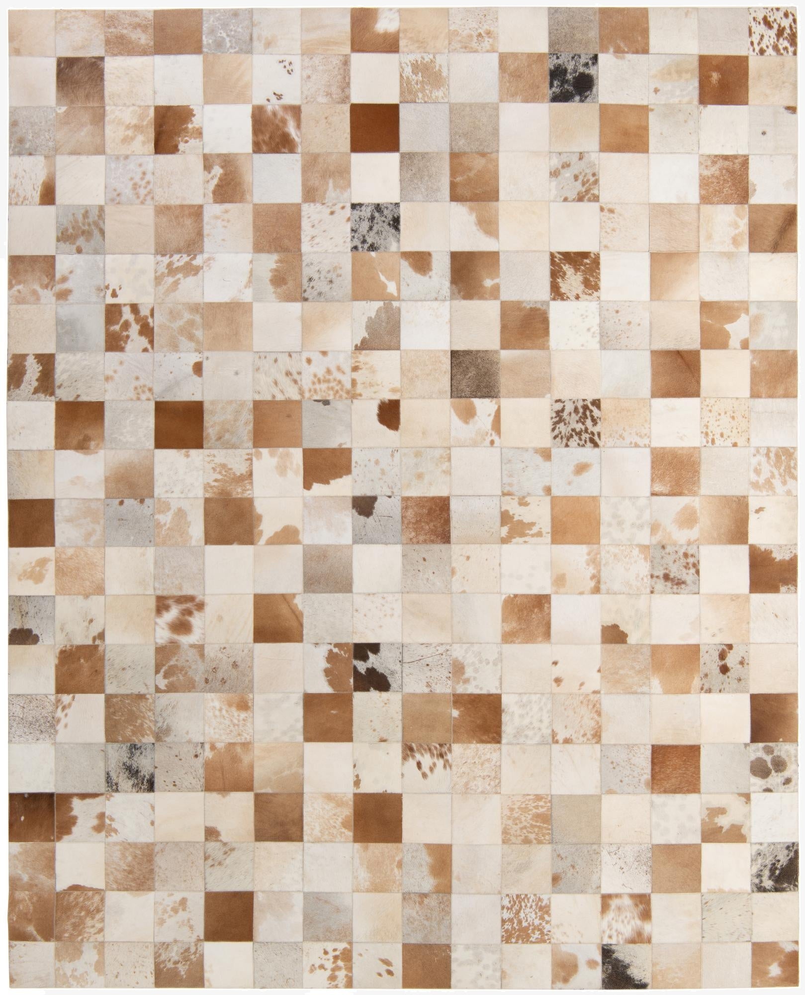 8' 1 x 9' 11 Cowhide - Patchwork Rug