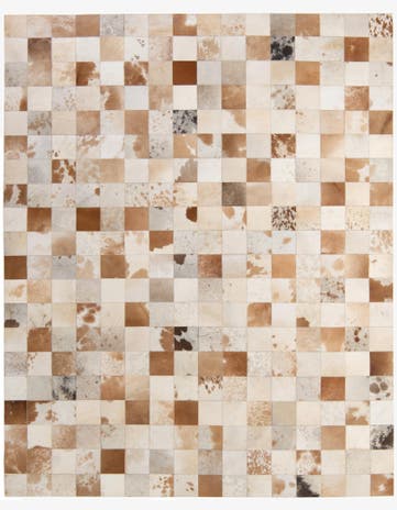 8' 1 x 9' 11 Cowhide - Patchwork Rug
