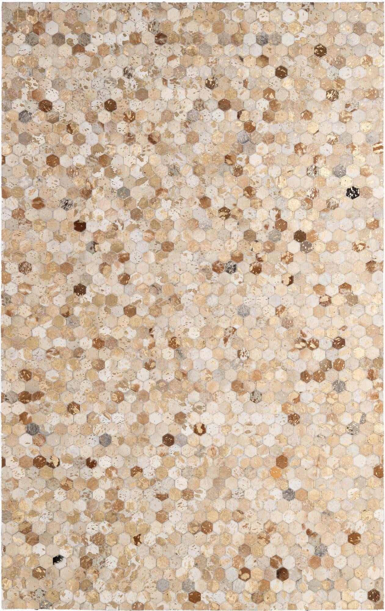 5' 1 x 7' 11 Cowhide - Patchwork Rug