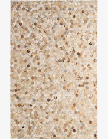 5' 1 x 7' 11 Cowhide - Patchwork Rug