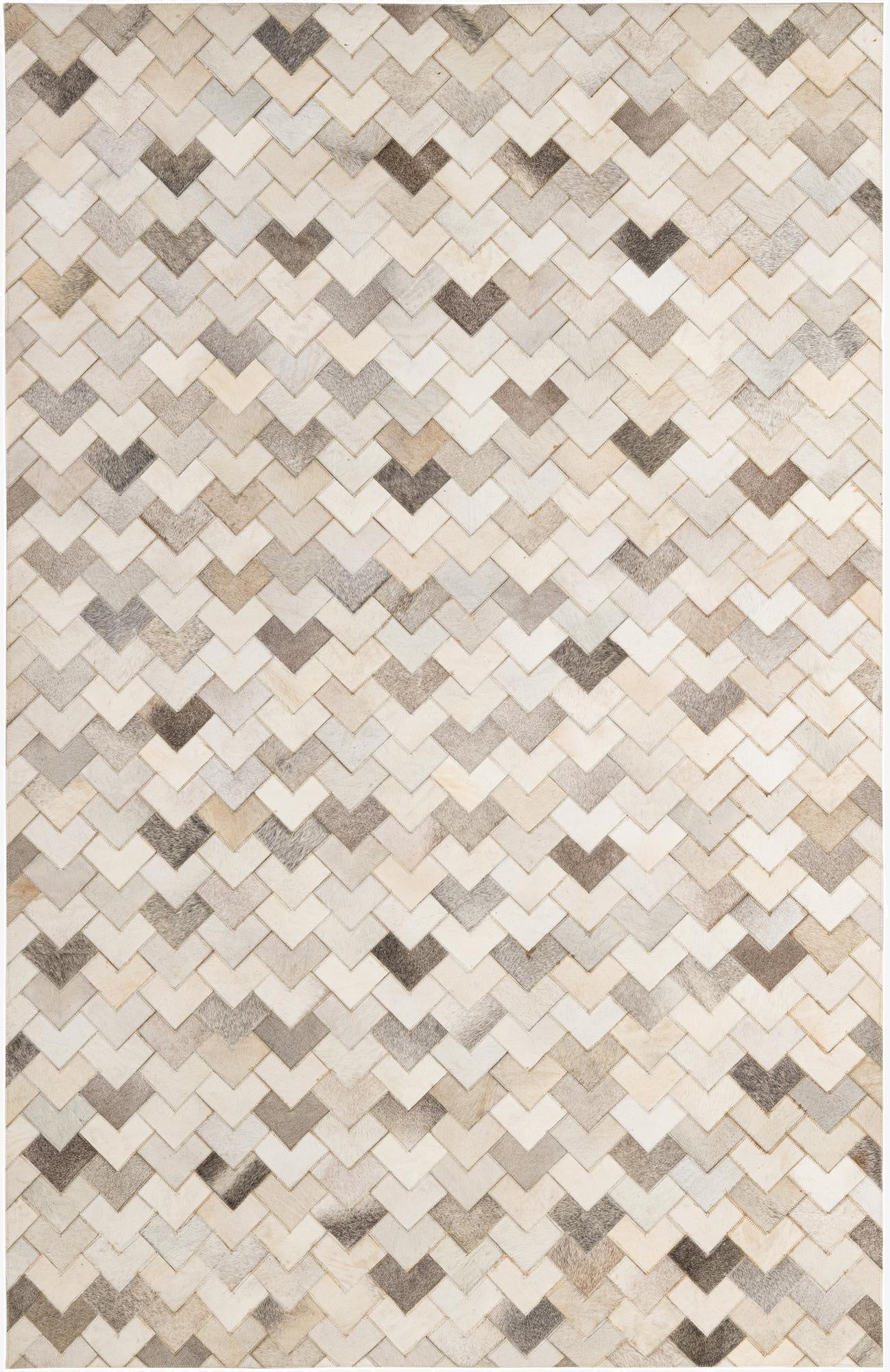 5' 2 x 7' 11 Cowhide - Patchwork Rug
