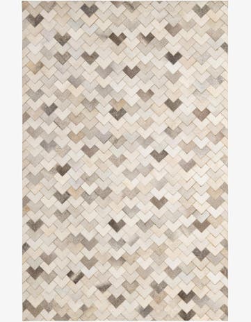 5' 2 x 7' 11 Cowhide - Patchwork Rug