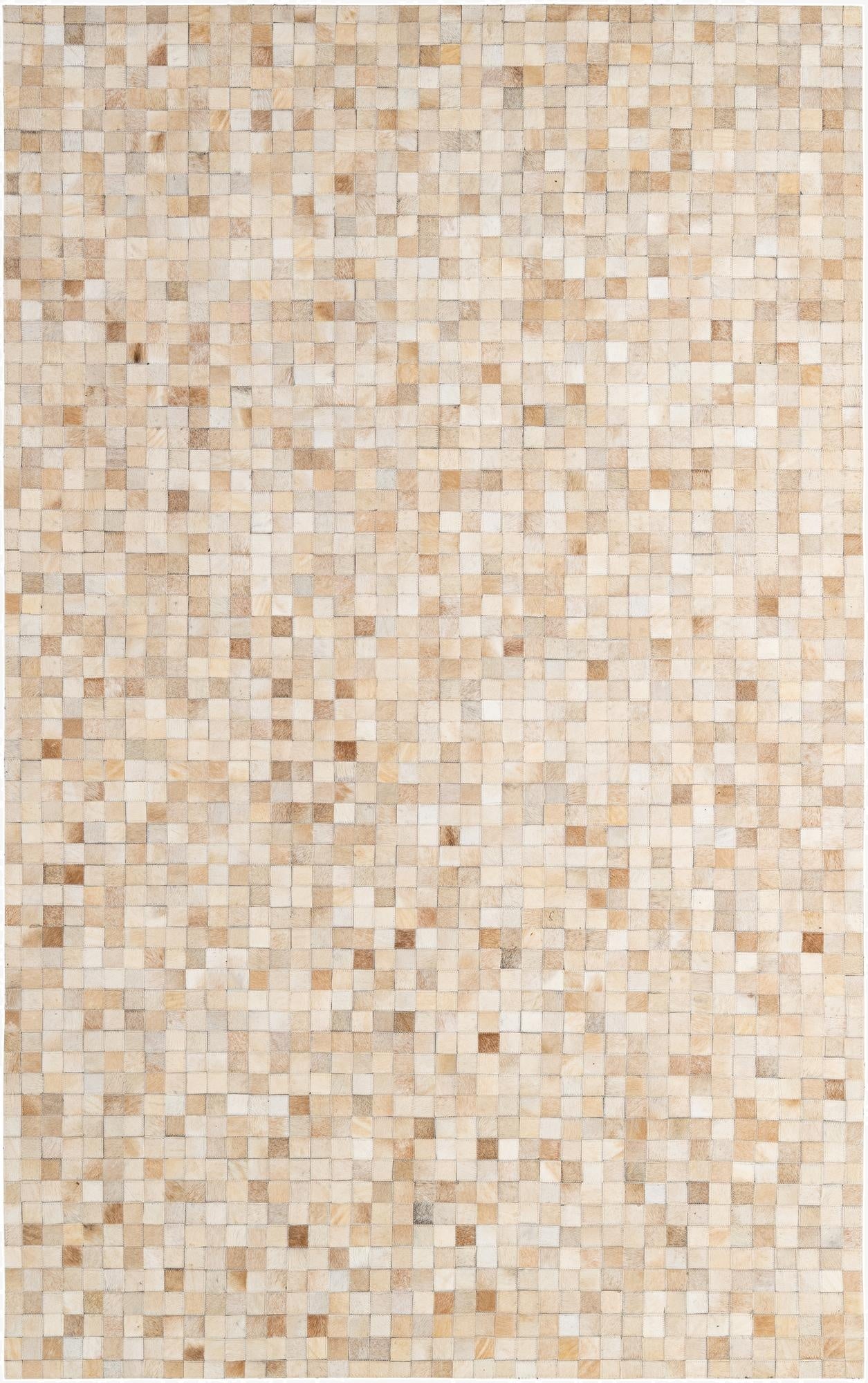 5' 2 x 8' 2 Cowhide - Patchwork Rug