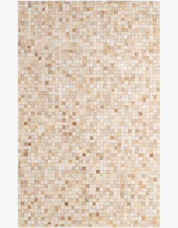 5' 2 x 8' 2 Cowhide - Patchwork Rug