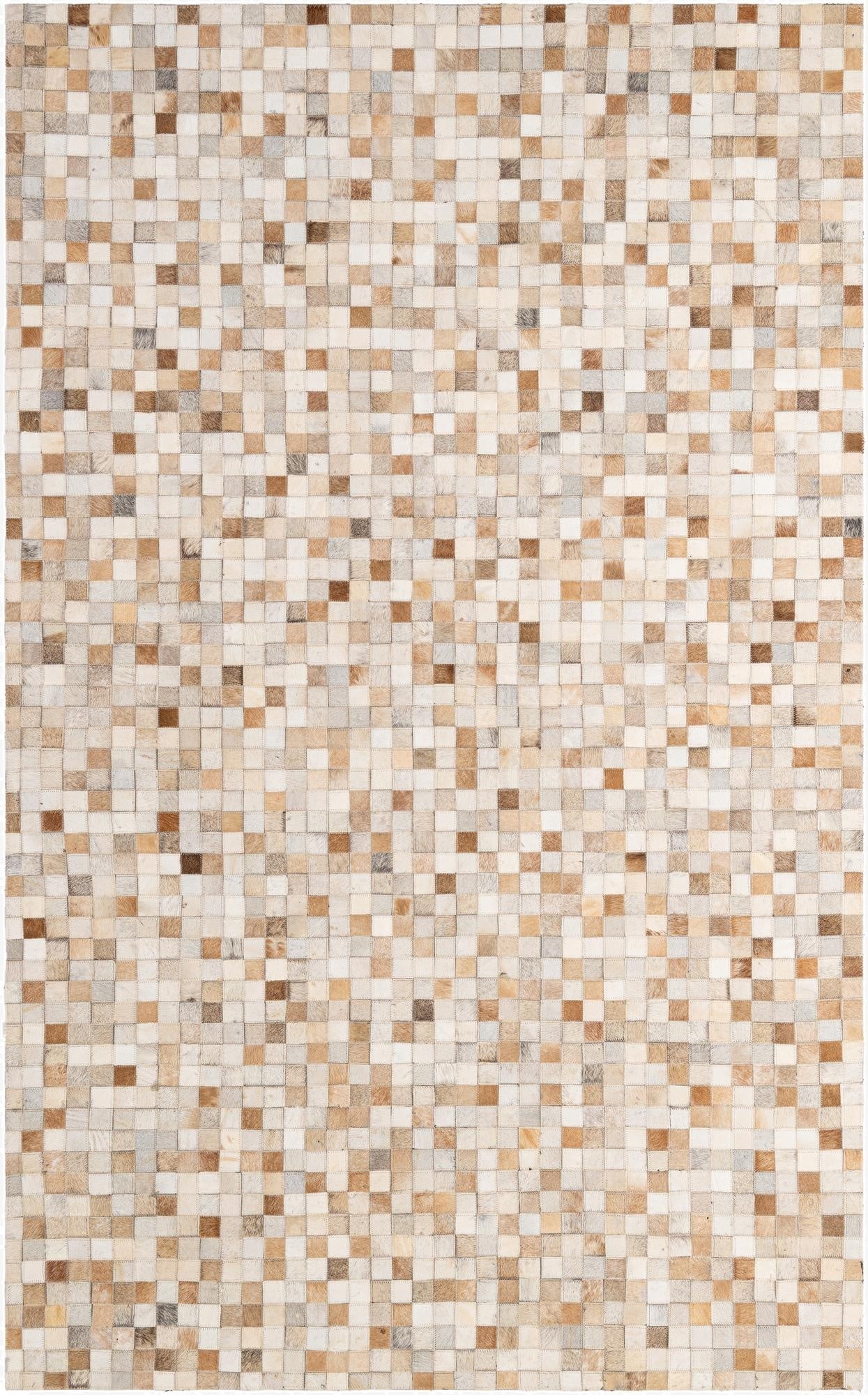 4' 11 x 8' 1 Cowhide - Patchwork Rug