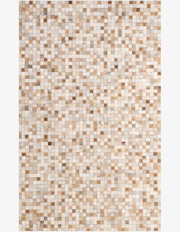 4' 11 x 8' 1 Cowhide - Patchwork Rug