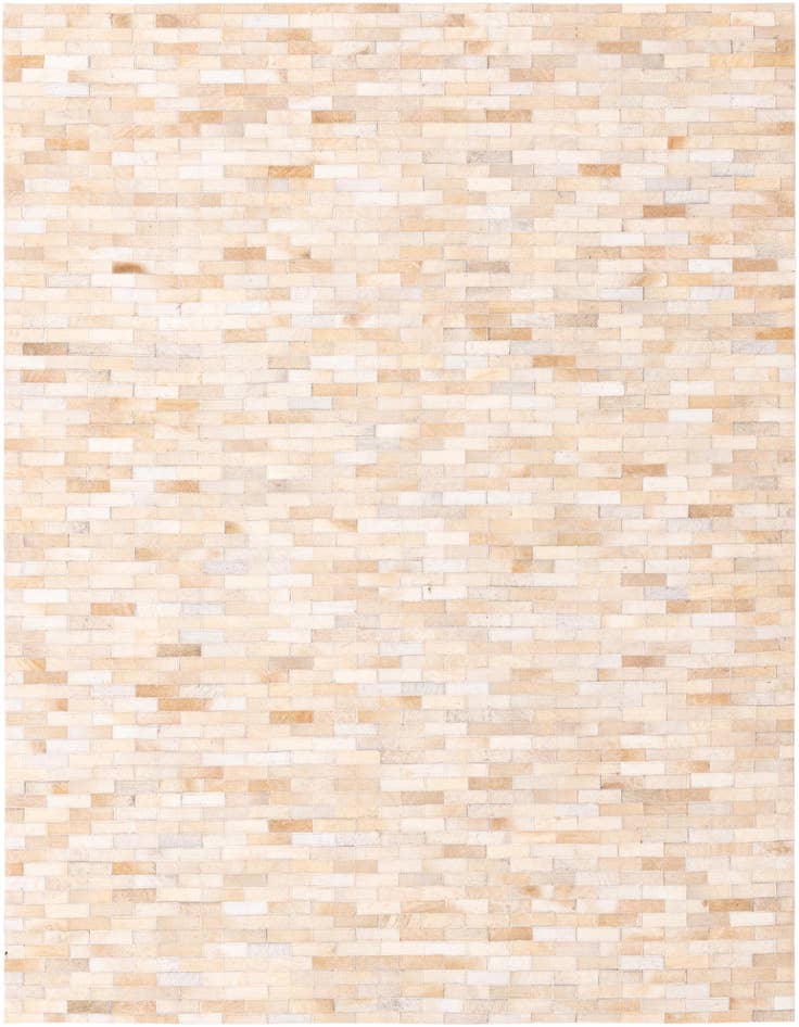 Detail image of 4' 8 x 6' 6 Cowhide Leather Rug