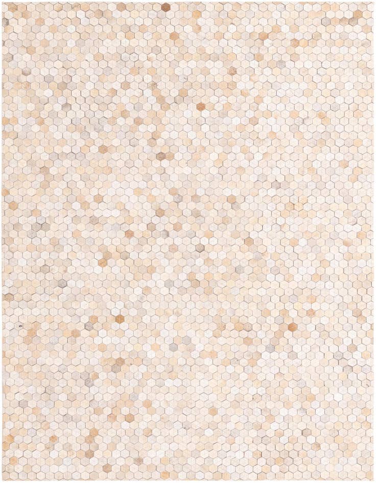 Detail image of 4' 10 x 6' 8 Cowhide Leather Rug