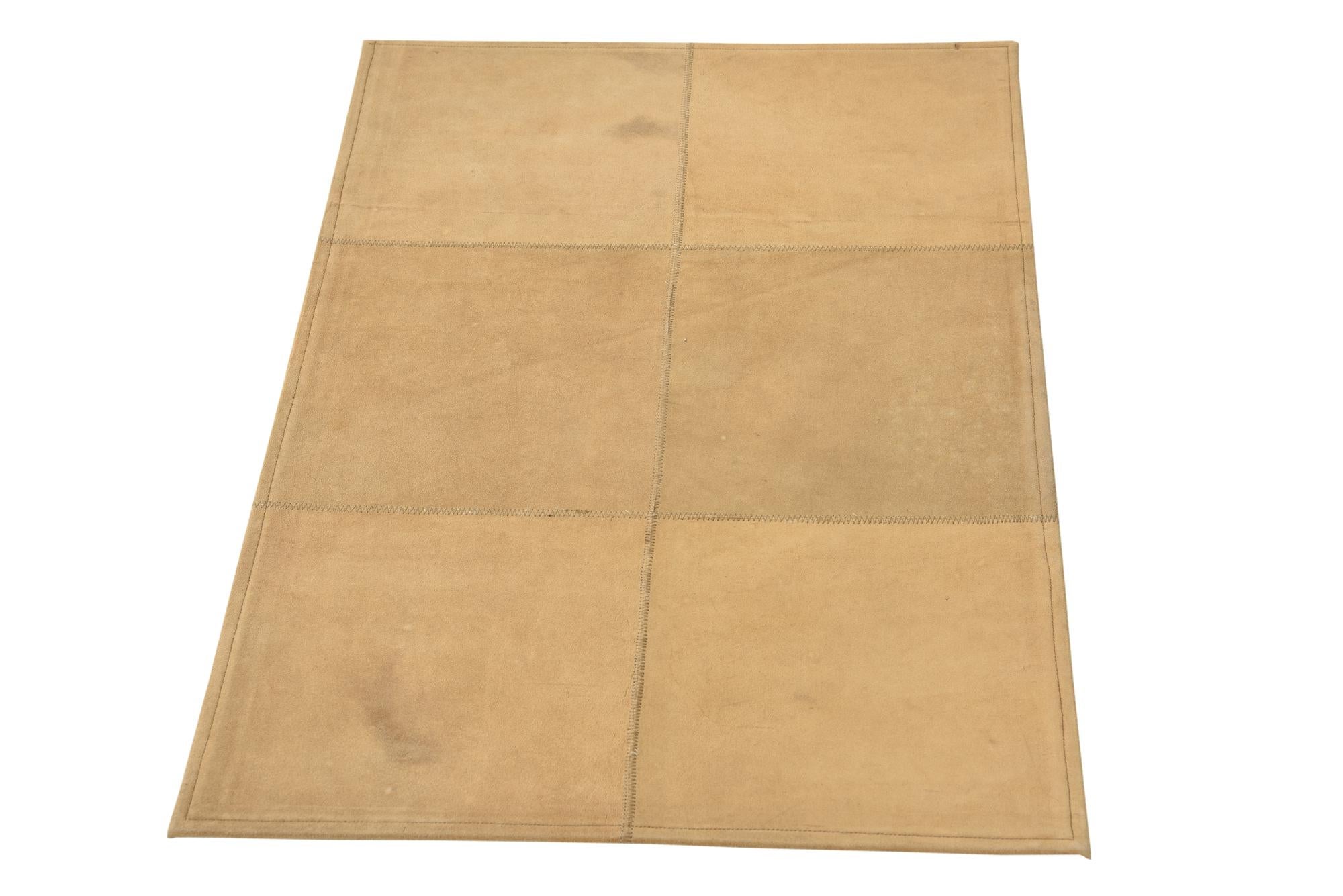 2' x 3' Cowhide Leather Rug