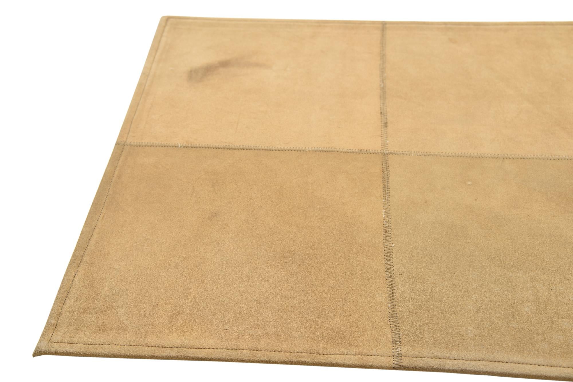 2' x 3' Cowhide Leather Rug