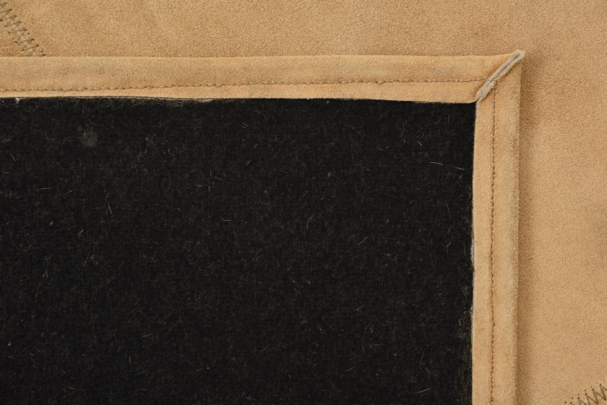 2' x 3' Cowhide Leather Rug