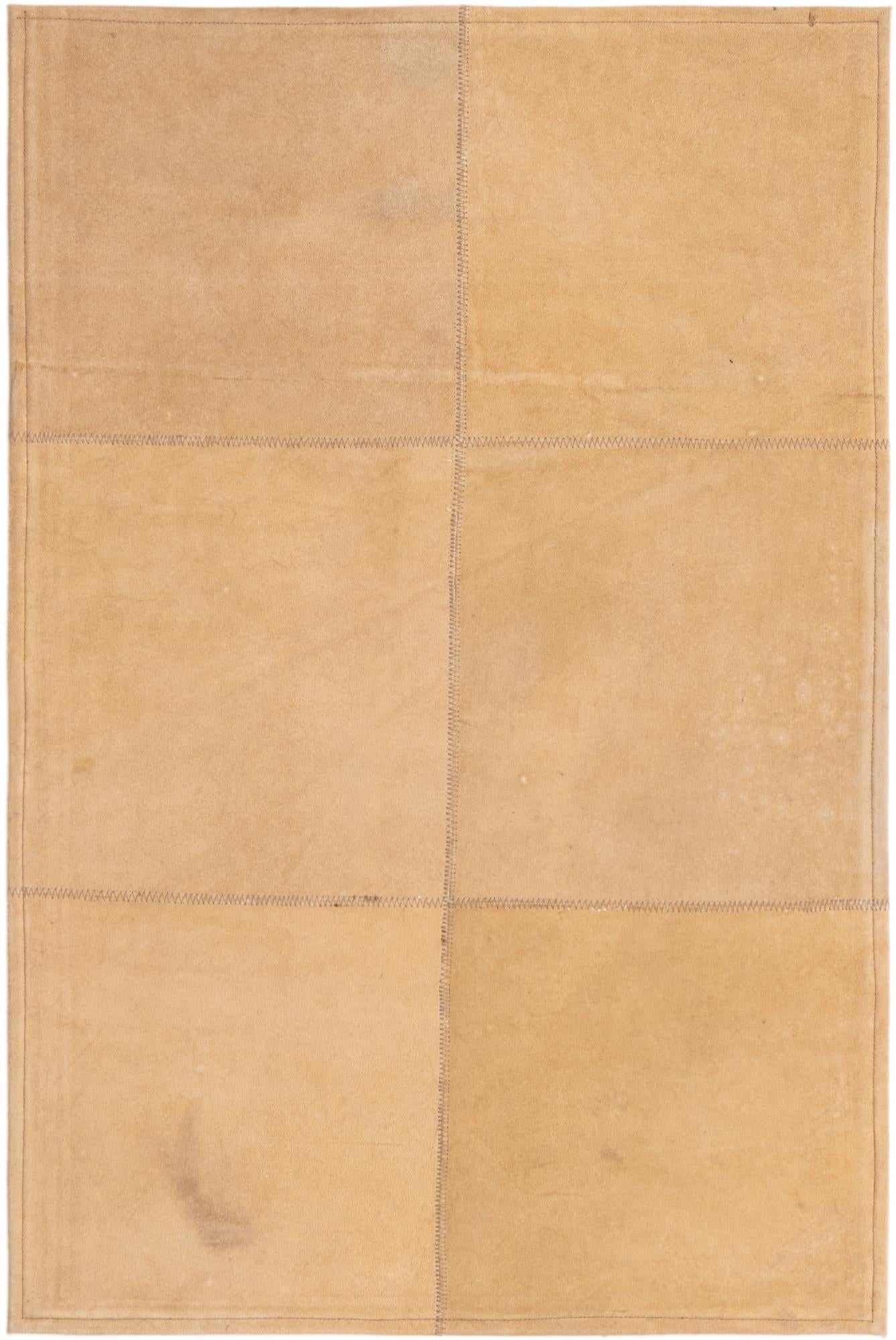 2' x 3' Cowhide Leather Rug