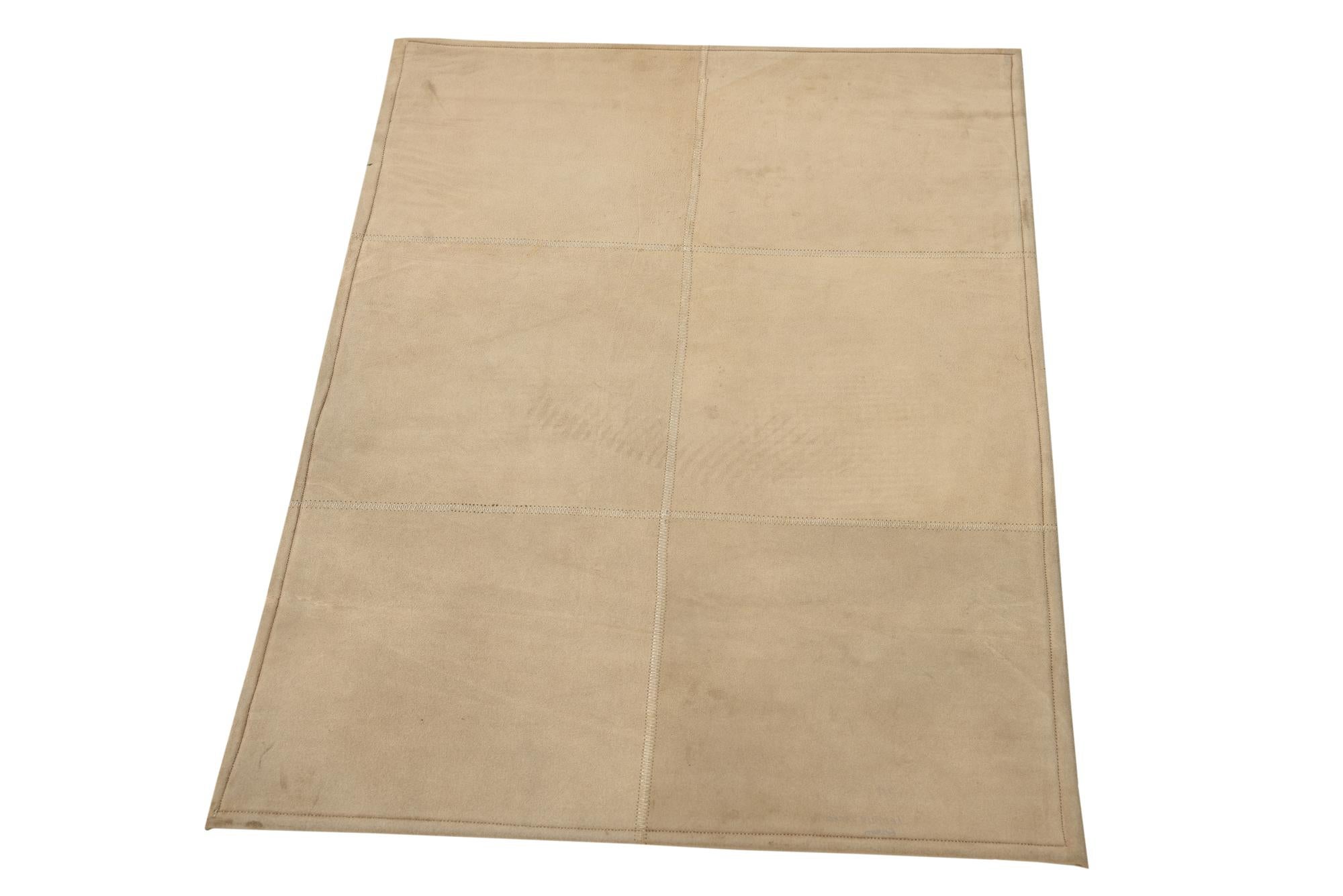 2' x 3' Cowhide Leather Rug