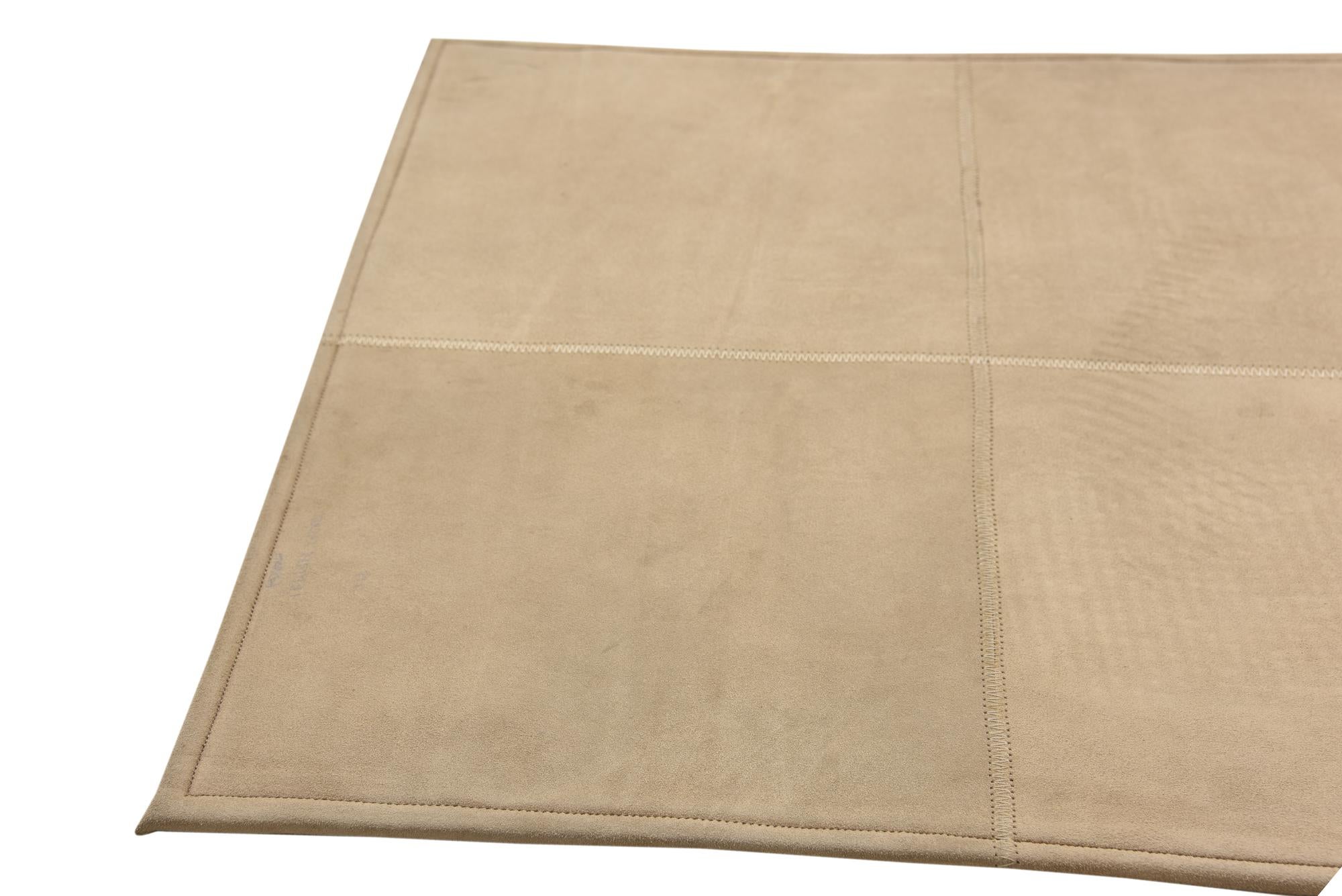 2' x 3' Cowhide Leather Rug
