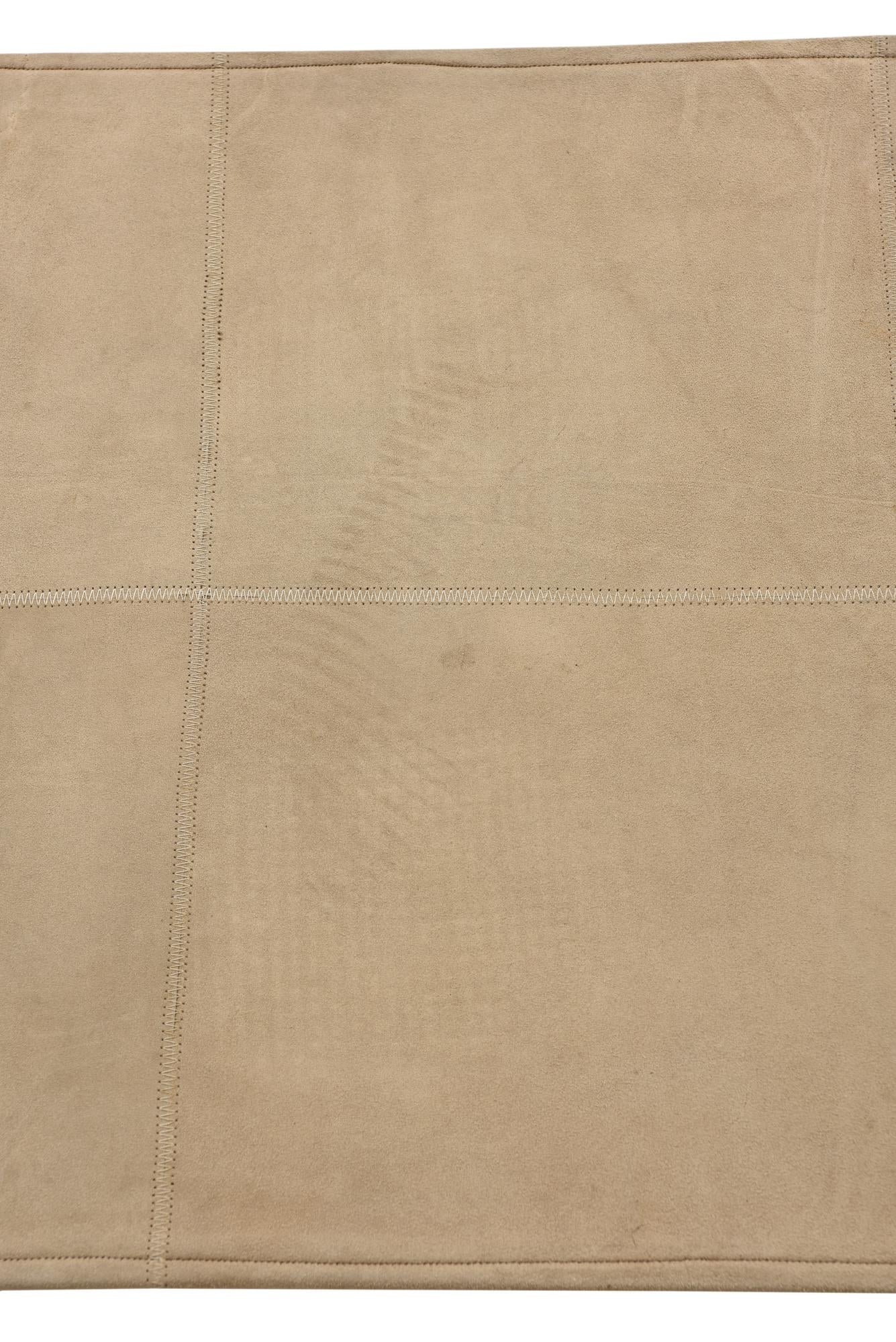 2' x 3' Cowhide Leather Rug