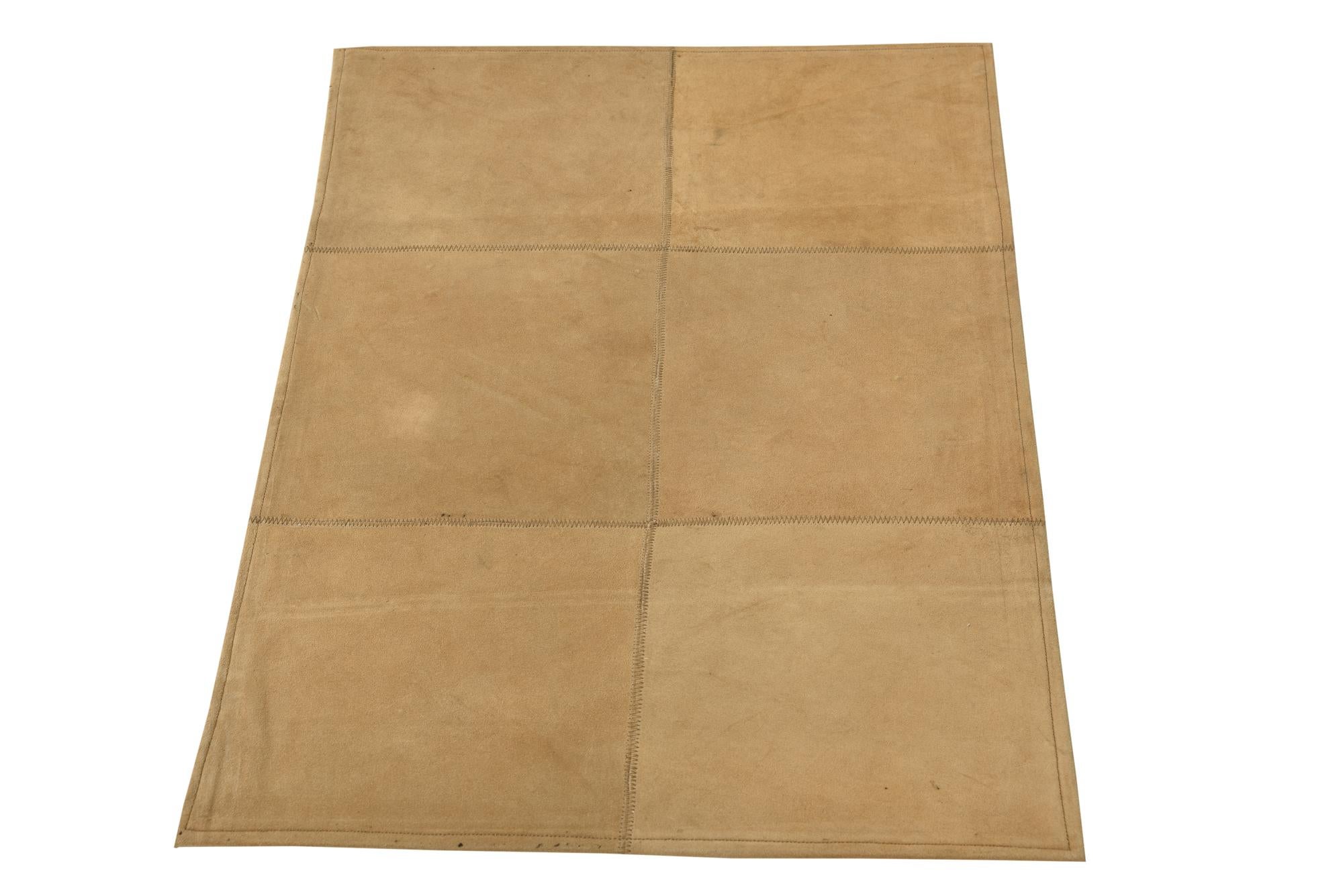 2' x 3' Cowhide Leather Rug