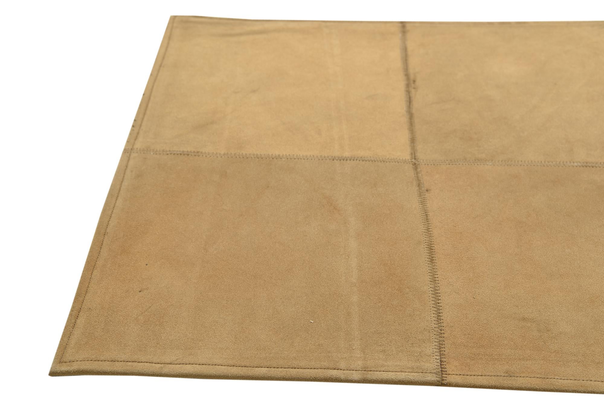 2' x 3' Cowhide Leather Rug