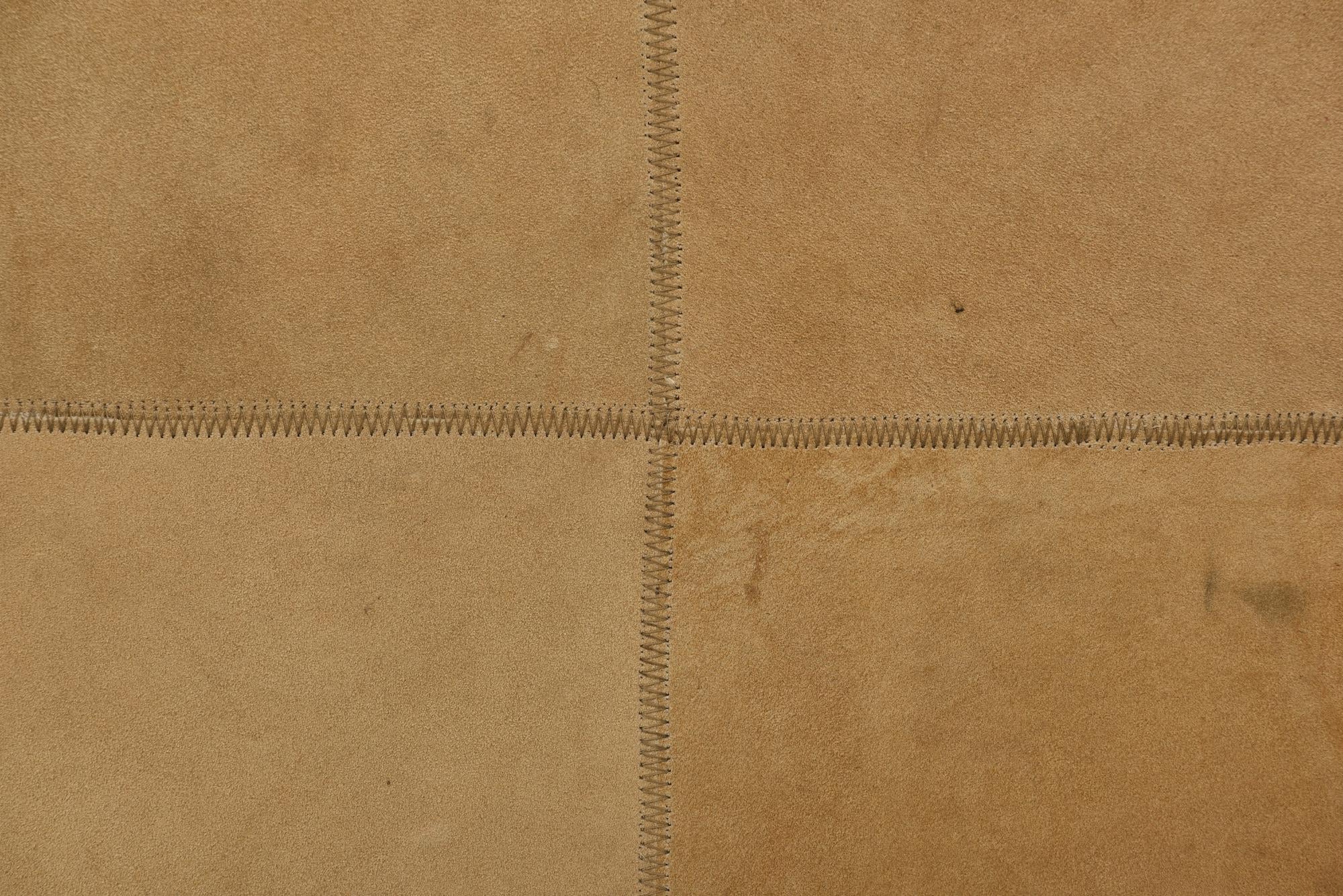 2' x 3' Cowhide Leather Rug
