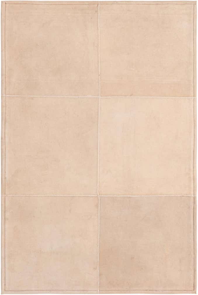 2' x 3' Cowhide Leather Rug