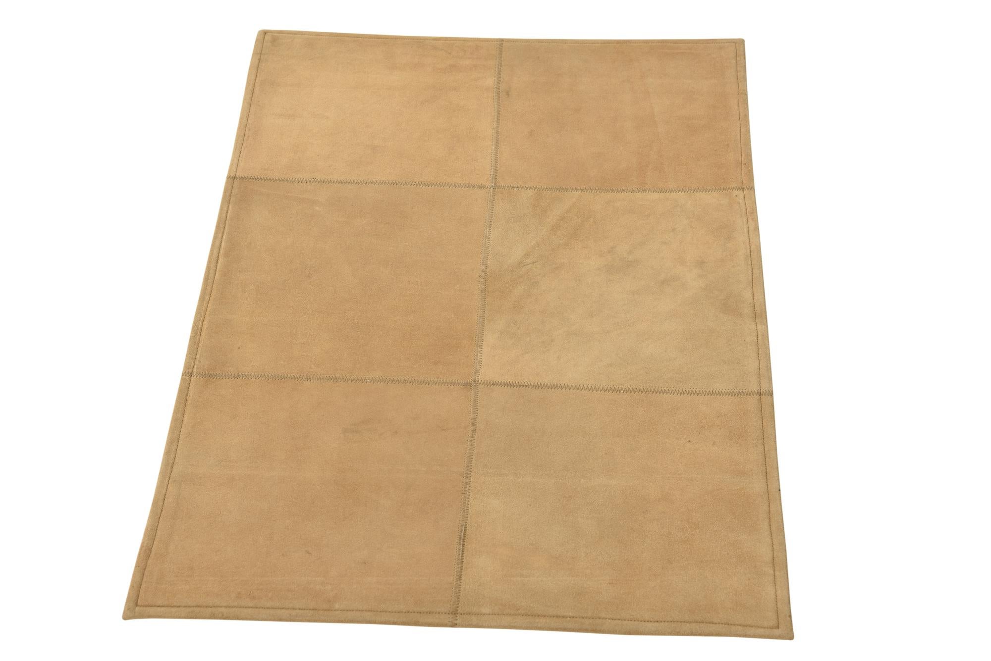 2' x 3' Cowhide Leather Rug