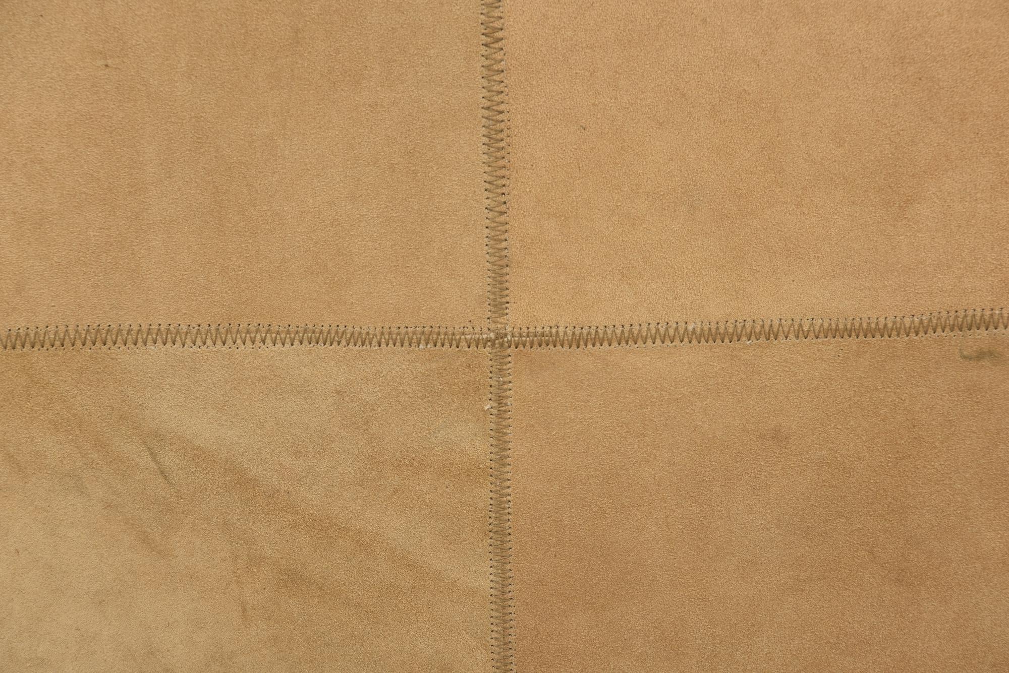 2' x 3' Cowhide Leather Rug