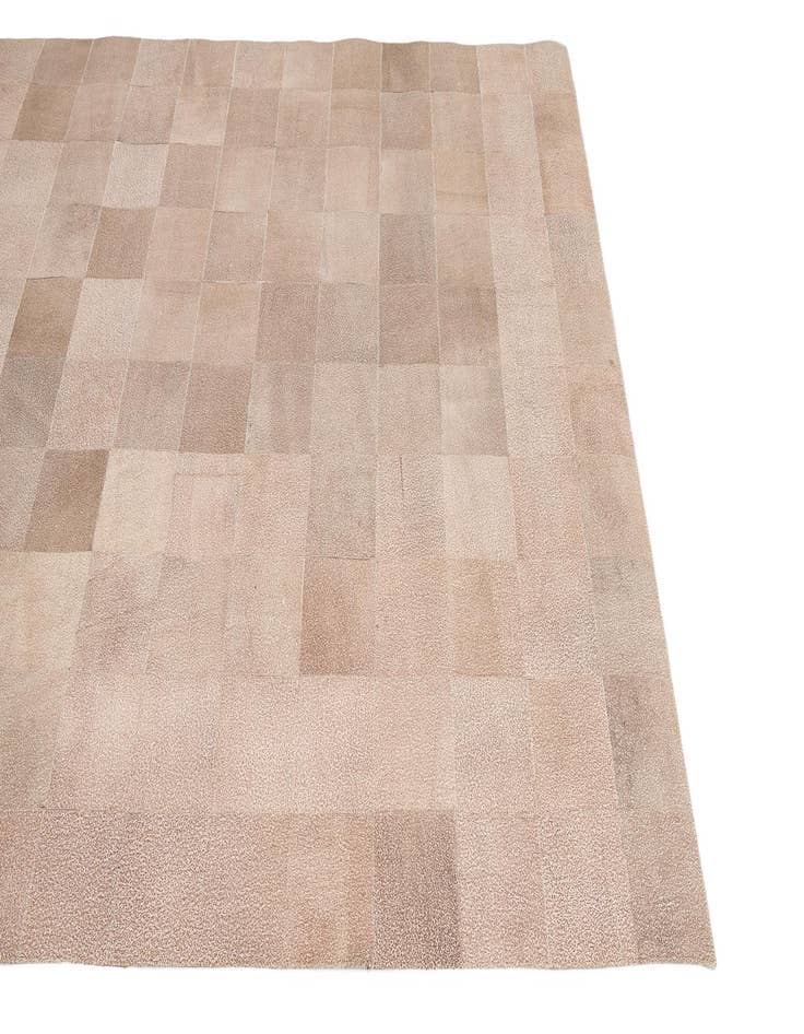 Detail image of 5' x 7' 10 Cowhide Leather Rug