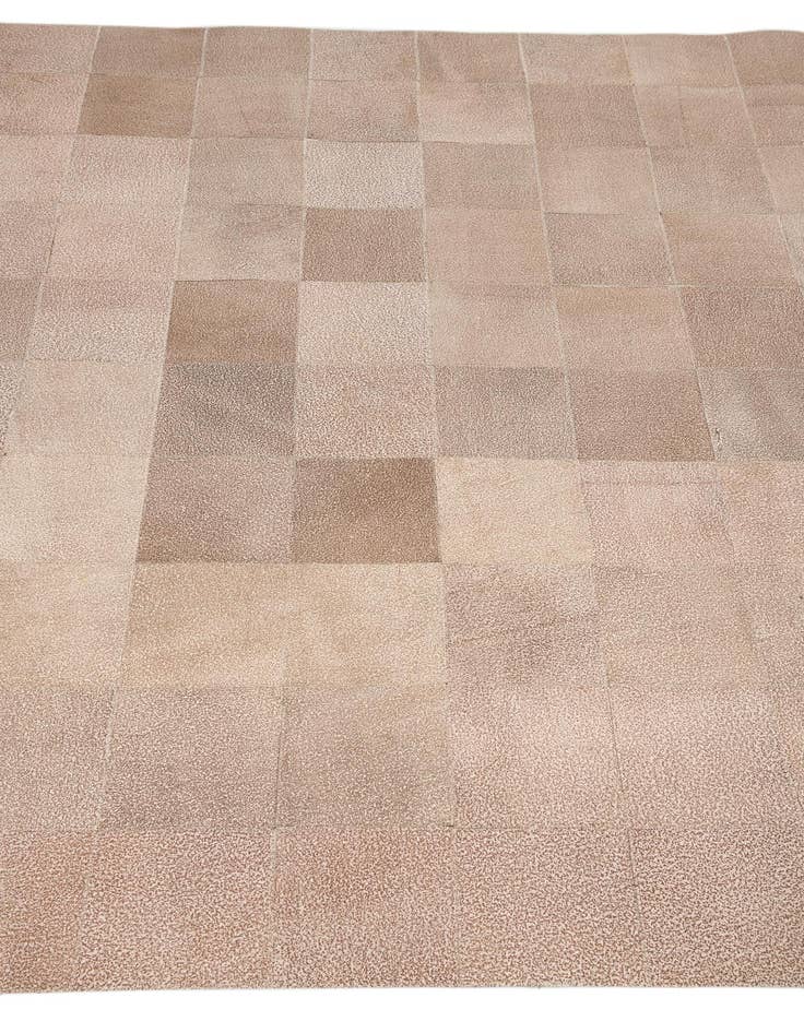 Detail image of 5' x 7' 10 Cowhide Leather Rug