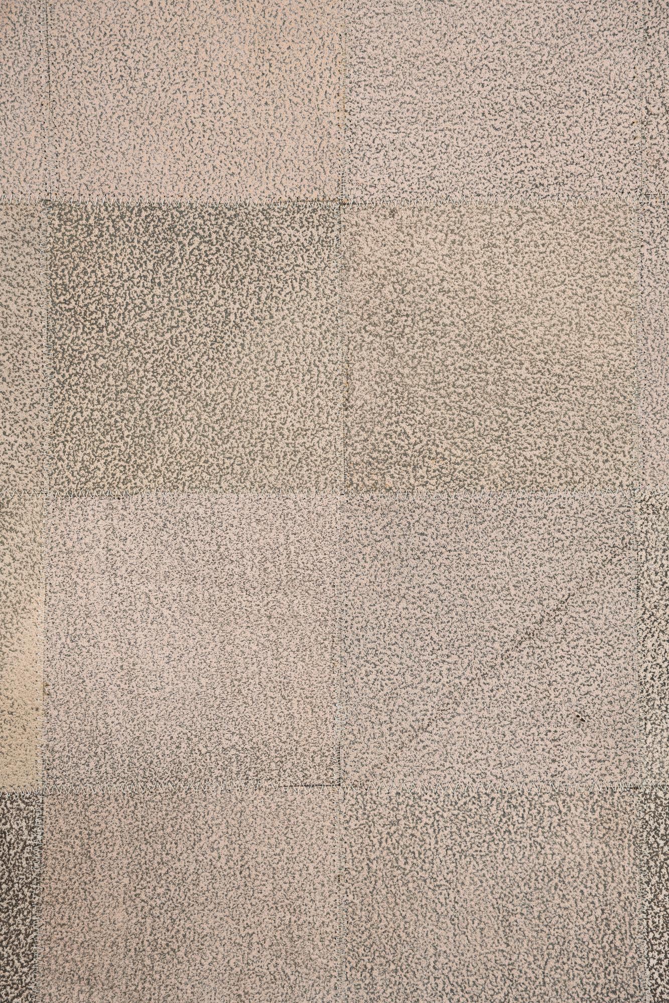 5' 2 x 7' 10 Cowhide Leather Rug