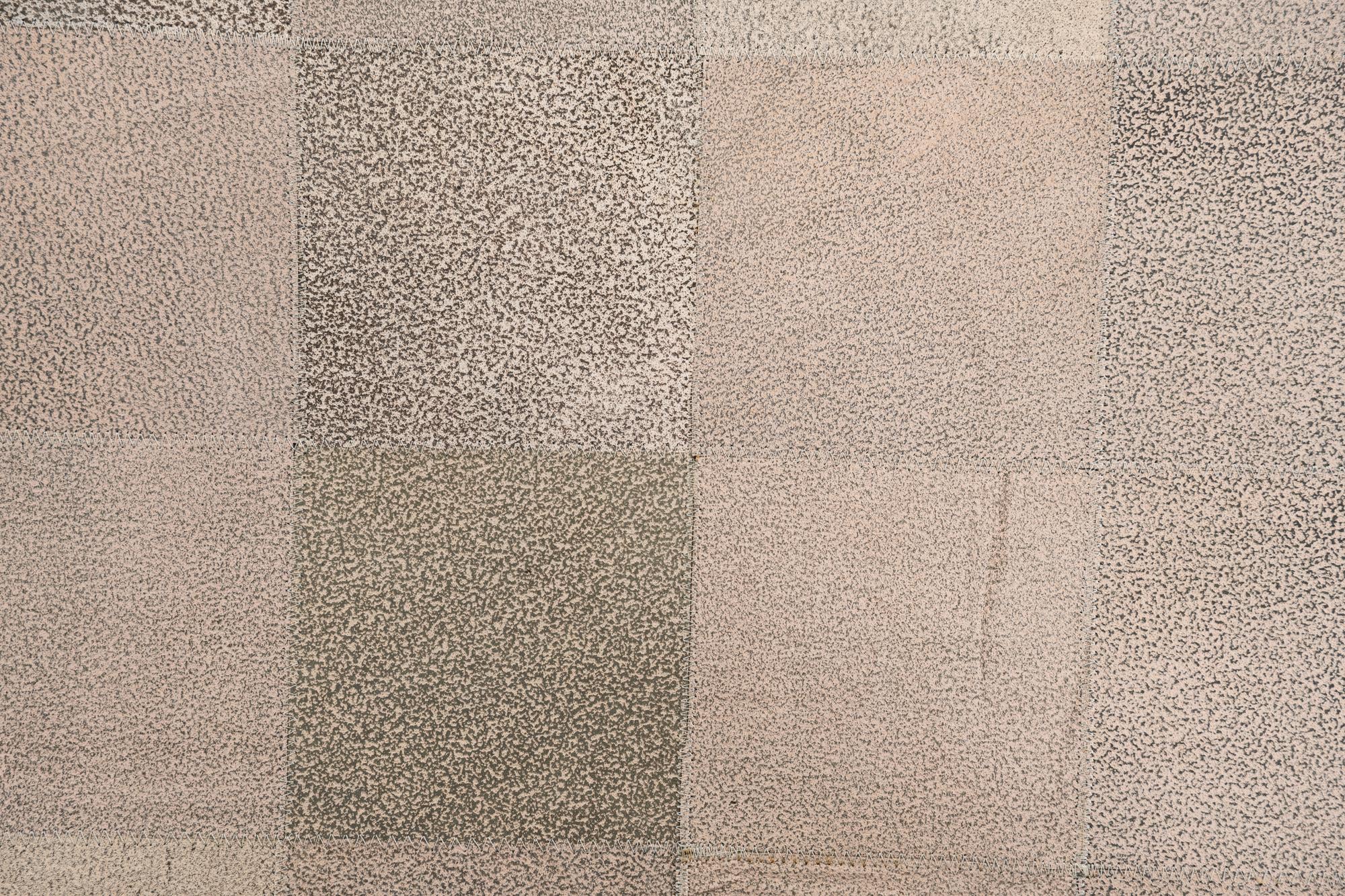 5' 2 x 7' 10 Cowhide Leather Rug