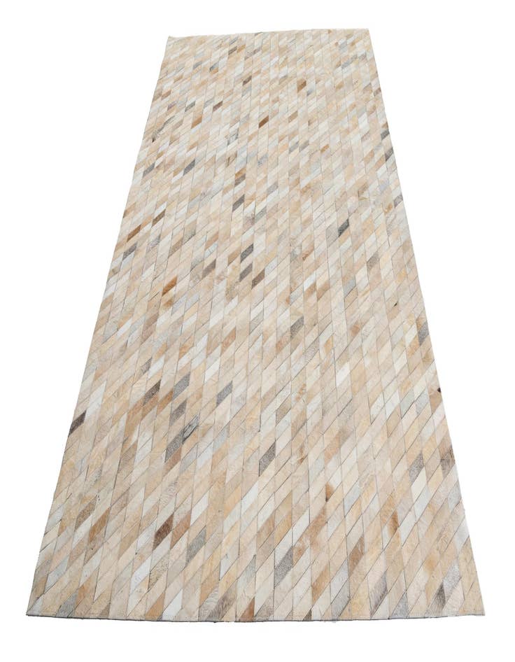 Detail image of 5' 2 x 8' Cowhide Leather Rug