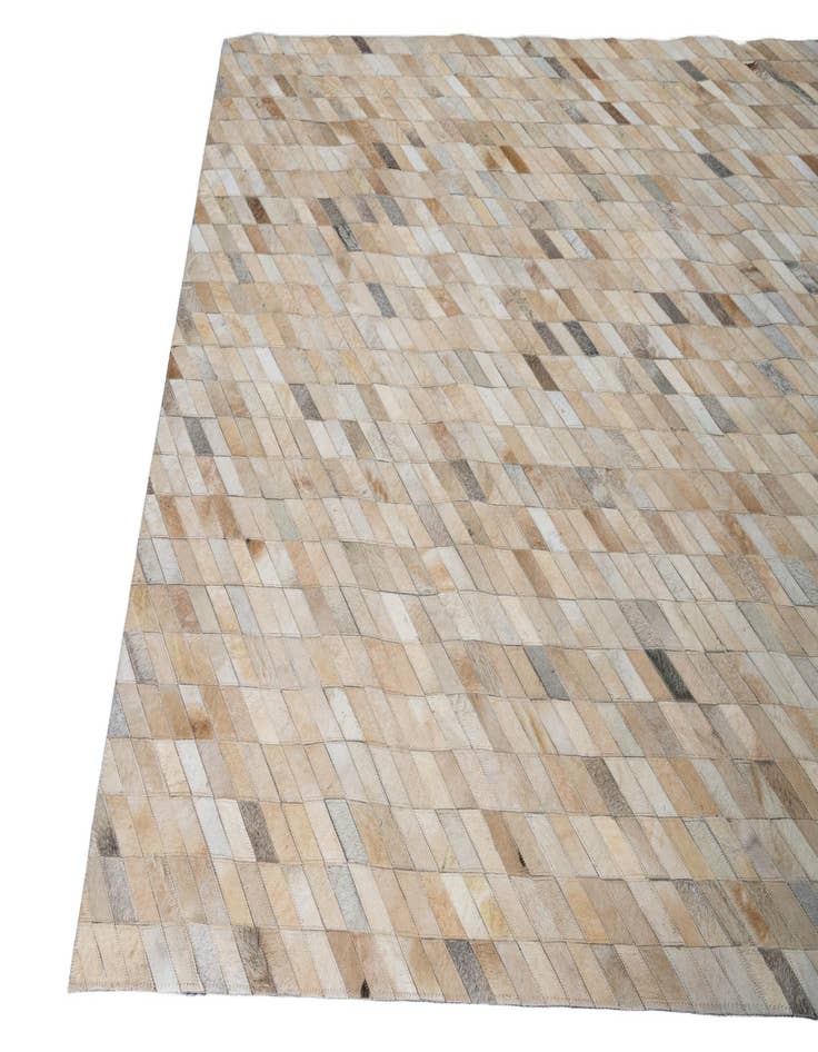 Detail image of 5' 2 x 8' Cowhide Leather Rug