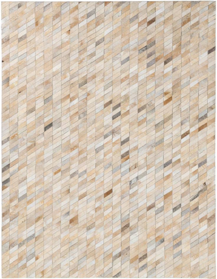 Detail image of 5' 2 x 8' Cowhide Leather Rug