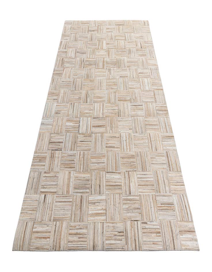 Detail image of 5' x 7' 10 Cowhide Leather Rug