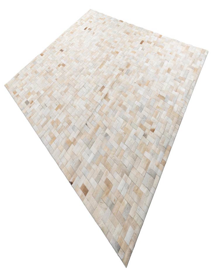 Detail image of 8' 1 x 10' Cowhide Leather Rug